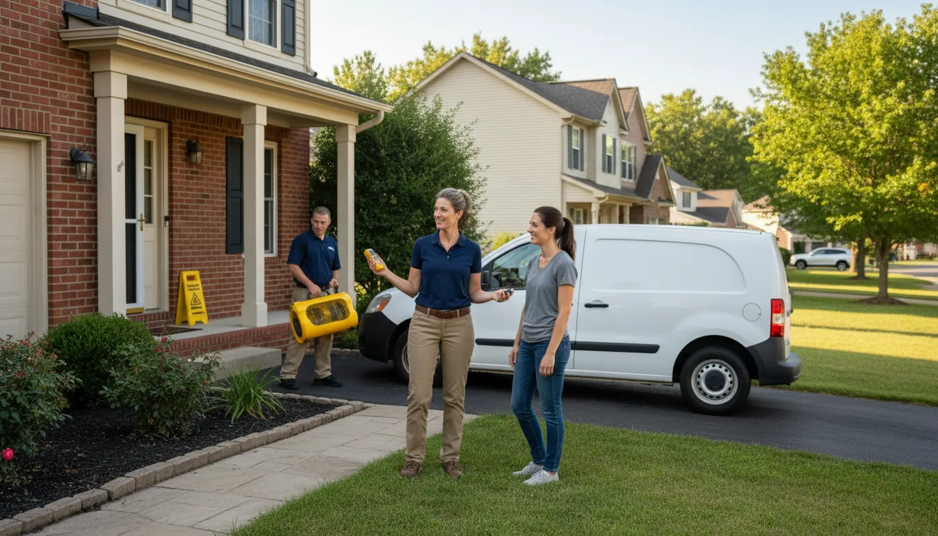 Residential water damage restoration in Whitehall, PA